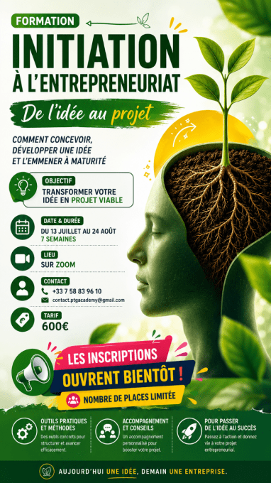 Formation Initiation à l'entrepreneuriat